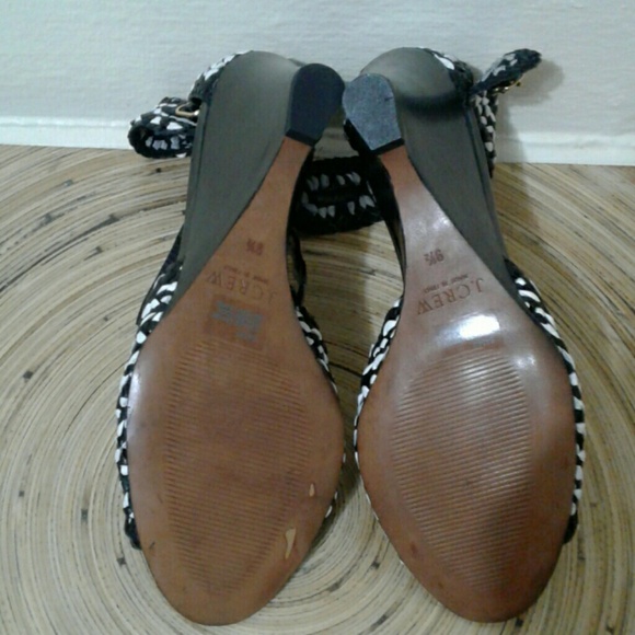 J. Crew - Wedged Heel Leather Sandals - Picture 4 of 5